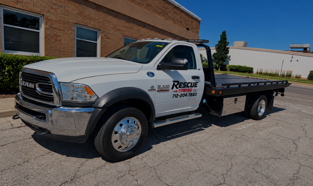 Rescue Towing LLC vehicle and towing work