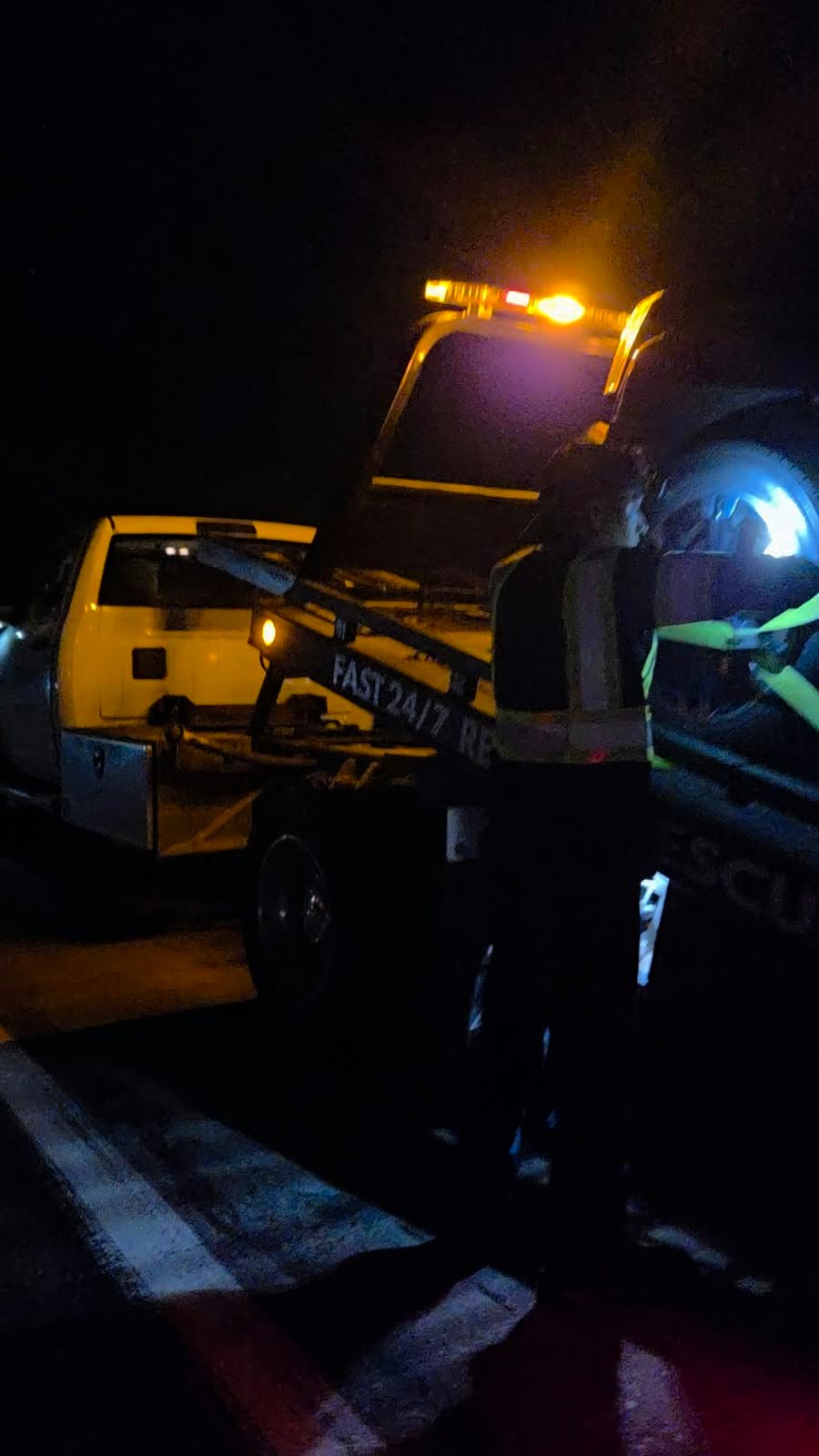 Rescue Towing LLC vehicle and towing work